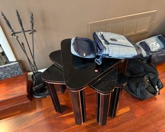 Handmade end tables , bags for travel or just to use 25 anniversary casino bags