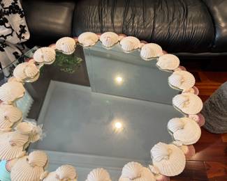Shell glass mirror 