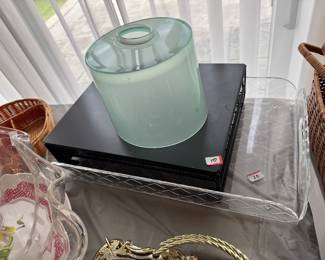 Coffee accessories , lucite tray 