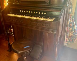 This antique organ is a beauty and needs your perfect touch