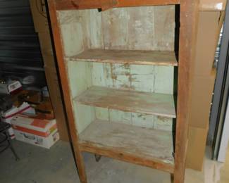 ANTIQUE PRIMITIVE PIE SAFE CABINET