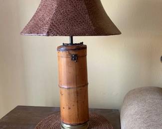 Pair of Bamboo Lamps