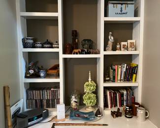 Goebel Hummels (3), Lladro "Following Her Cats" figurine, steins, wood safari animals and Polish stoneware