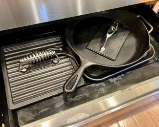 Several cast iron pieces