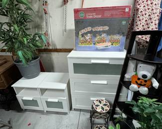 IKEA cabinet and matching nightstands
