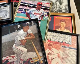 Large collection of vintage sports memorabilia