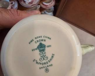 Fine Bone Chine from England Crown Staffordshire
