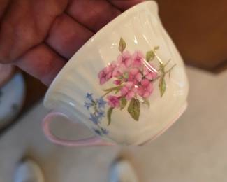 More hand painted tea cups