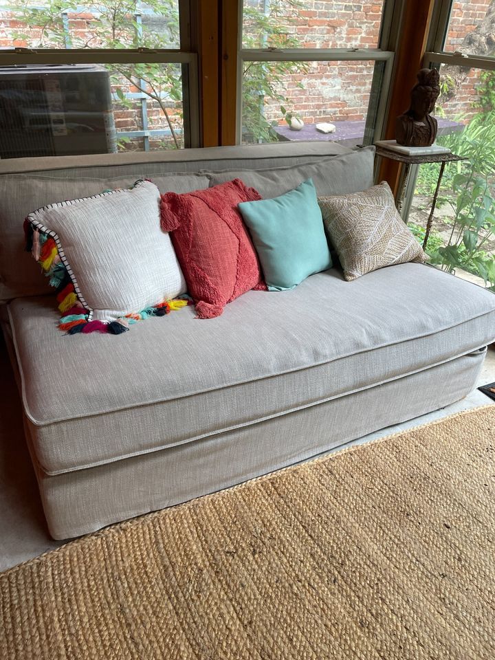 2 Restoration Hardware couches. 