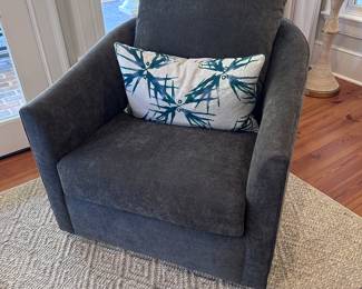 One of 4 Swivel Club Chairs. Sold Separately.