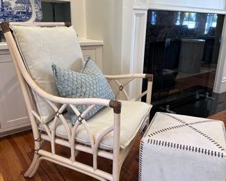 Gabby Chair & Cowhide Ottoman