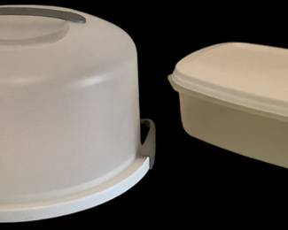 Sterilite Cake Carrier and Rubbermaid