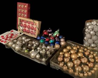 Assortment of Christmas Ball Ornaments