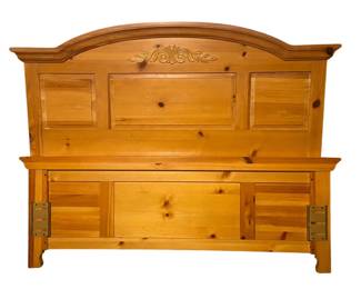 Pine Headboard and Footboard