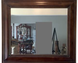 Dark Wood Wall Mirror