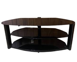 Glass Entertainment Shelf