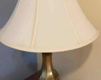 Dimmable Table Lamp with Brass Metal Stand