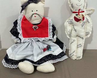 Dolls Crafty Cat And Over The Hill Doll