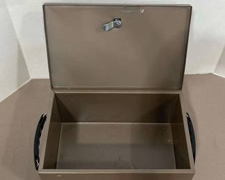 Metal Lockbox With Keys 