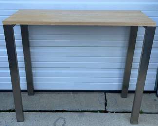 Metal And Wood Console Table 