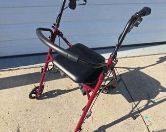 Maroon Walker With Seat