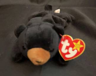 Blackie Beanie Babie PVC Pellets 1993 Rare in absolute Great Condition, Misspelling Tag 