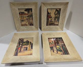 Set Of Four French Prints