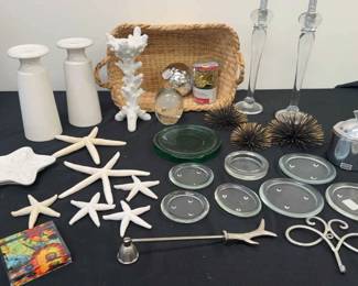 Candle Stands Lot And Decor 