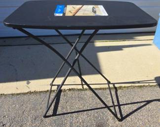 Adjustable Black Folding Table