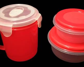 Red Tupperware 