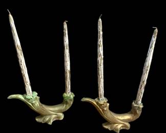 Pair Of Decorative Candleholders 