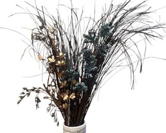 Vase 12 x 6 With artificial flowers 