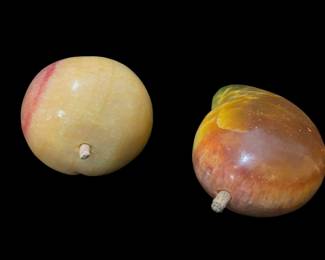 Stone fruitveggie paperweights decor 