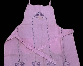 Vintage pink apron 