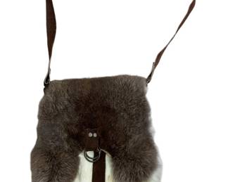 Authentic Rabbit Fur Satchel 