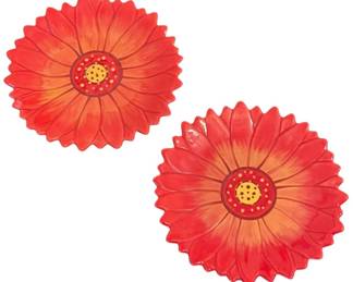 Clay Art Gerbera Calypso Plates 
