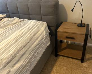 Crate and Barrel headboard and frame