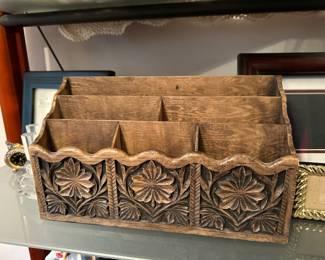 Lerner Faux Bamboo Desk Organizer