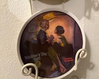 1981 Norman Rockwell "Mother's Day - After the Party" Collector's Plate