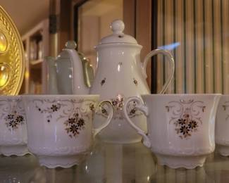 Mitterich Bavaria Floral 5 Piece Tea Set