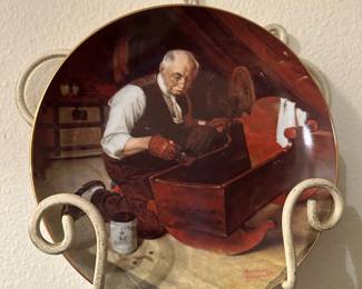 Norman Rockwell "Grandpa's Gift" Collector's Plate
