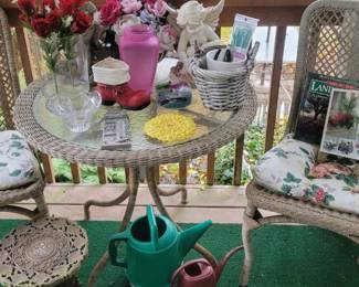 Wicker Rattan Bistro Set