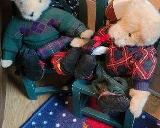 Fluffy Vanderbear And Fuzzy Vanderbear Plush Christmas Bears