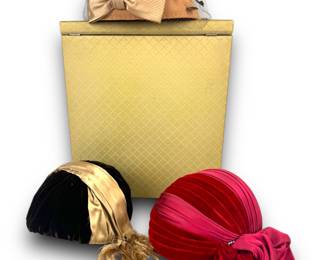 #77 • 3 Piece Vintage Hat Collection in Vintage Closet Box
LUX.BID