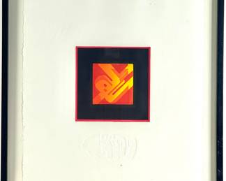 #169 • Carlos Davila: “Spectrum Red” Signed AP Intaglio Etching and Aquatint
LUX.BID