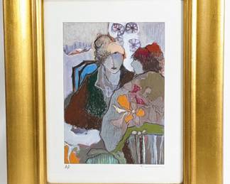 #170 • Itzchak Tarkay: "Winter Afternoon" Signed AP Lithograph, COA, Framed
LUX.BID