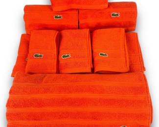#115 • Lacoste Orangeade Towel Set NWT - 11 Pieces
LUX.BID