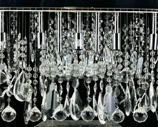 #123 • Vienna Full Spectrum Crystal Five Light Bathroom Fixture
LUX.BID