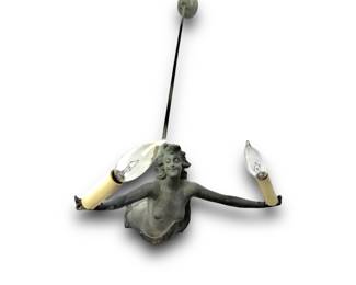 #122 • Art Nouveau Flying Maiden Chandelier Light
LUX.BID
