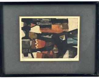 #168 • Tuvia Beeri: “Untitled” Framed Etching with Aquatint on Paper
LUX.BID